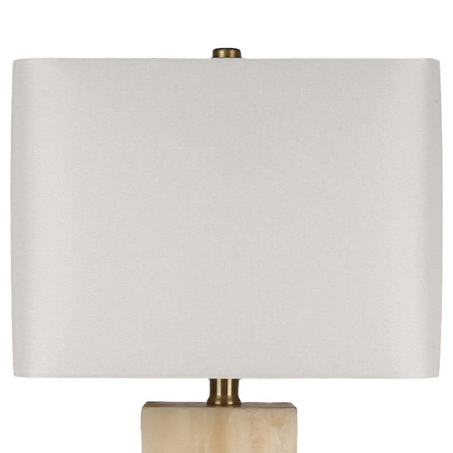Classy Living Luminous Alabaster Lamp & Night Light Set, Natural