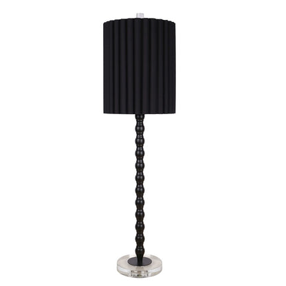 Classy Living Obsidian Elegance Table Lamp/Set of 2, Black/Black