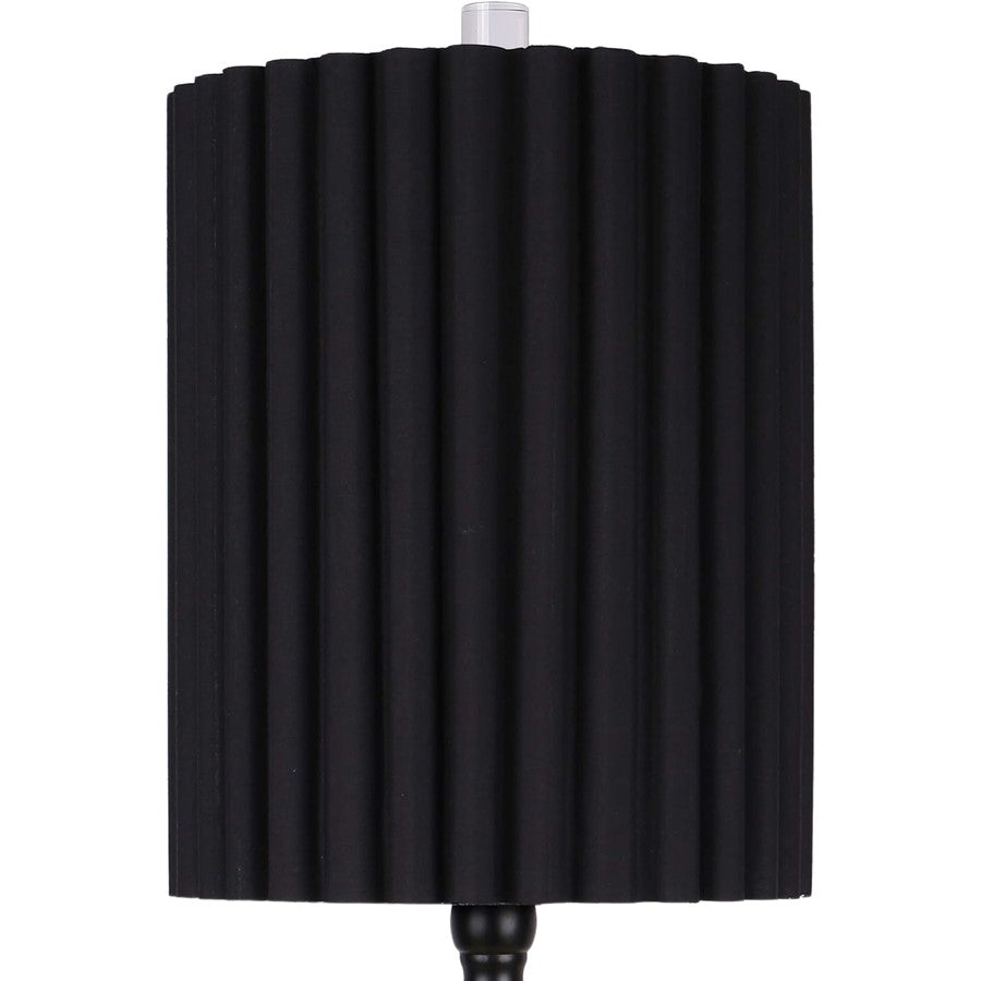 Classy Living Obsidian Elegance Table Lamp/Set of 2, Black/Black
