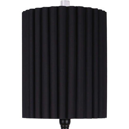 Classy Living Obsidian Elegance Table Lamp/Set of 2, Black/Black
