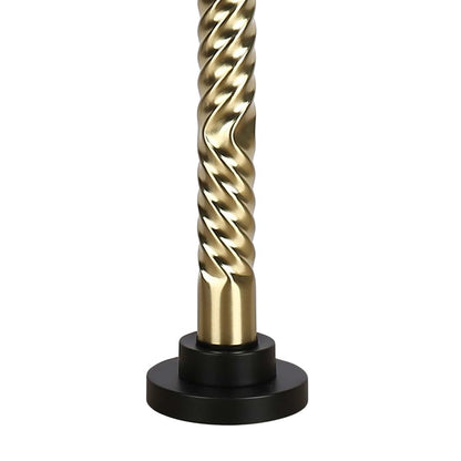 Classy Living Twist Elegance 2Lt Table Lamp/Set of 2, Black, Gold/White