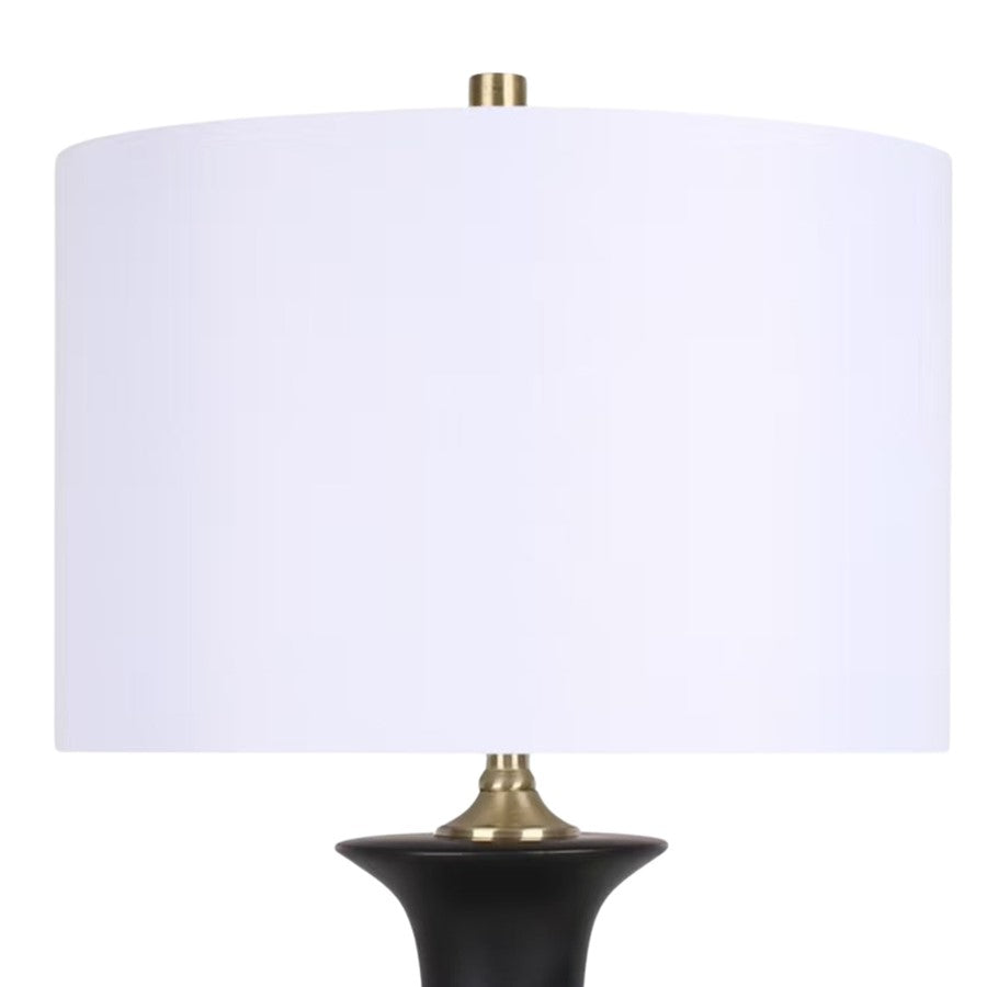 Classy Living Elegance Radiance 1Lt Table Lamp/Set of 2, Black/White