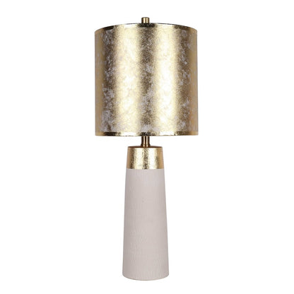 Classy Living Luxe Radiance 1Lt Table Lamp/Set of 2, White/Gld
