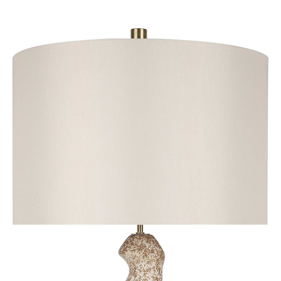 Classy Living Sculptural Serenity Table Lamp/Set of 2, Crm/Tan/White