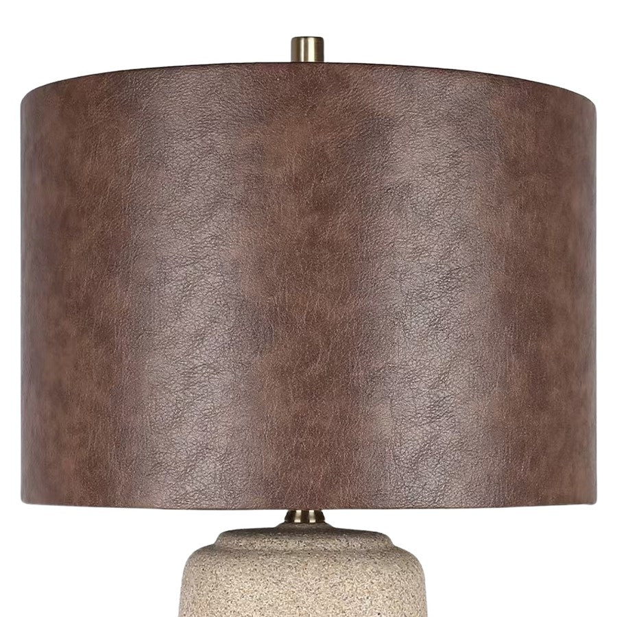 Classy Living Rustic Harmony 1Lt Table Lamp/Set of 2, Natural/Brown
