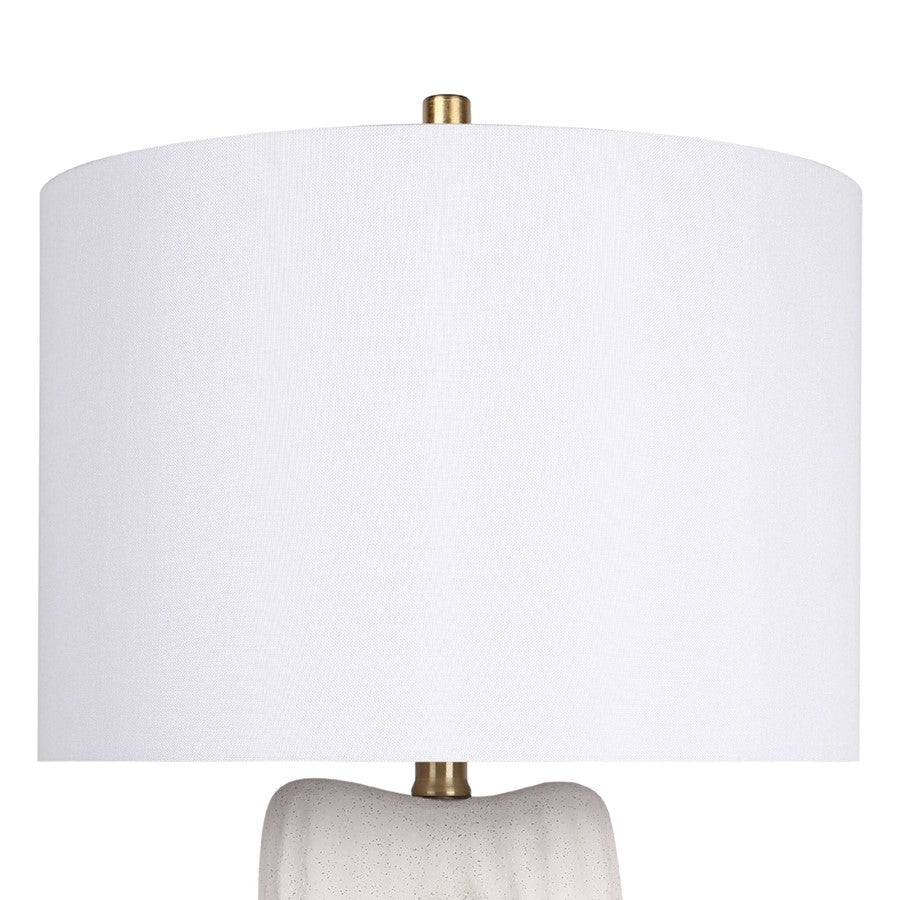 Classy Living Eclipse Harmony Ceramic 1Lt Table Lamp/Set of 2, White