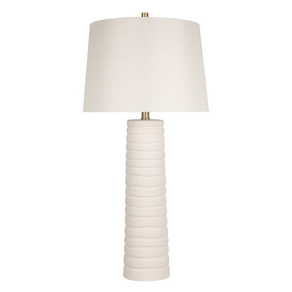 Classy Living Calming Flow 1Lt Table Lamp/Set of 2, White/Off White