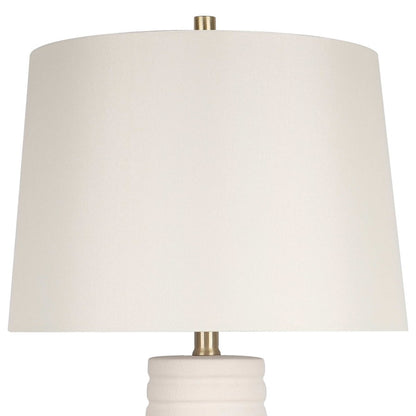 Classy Living Calming Flow 1Lt Table Lamp/Set of 2, White/Off White