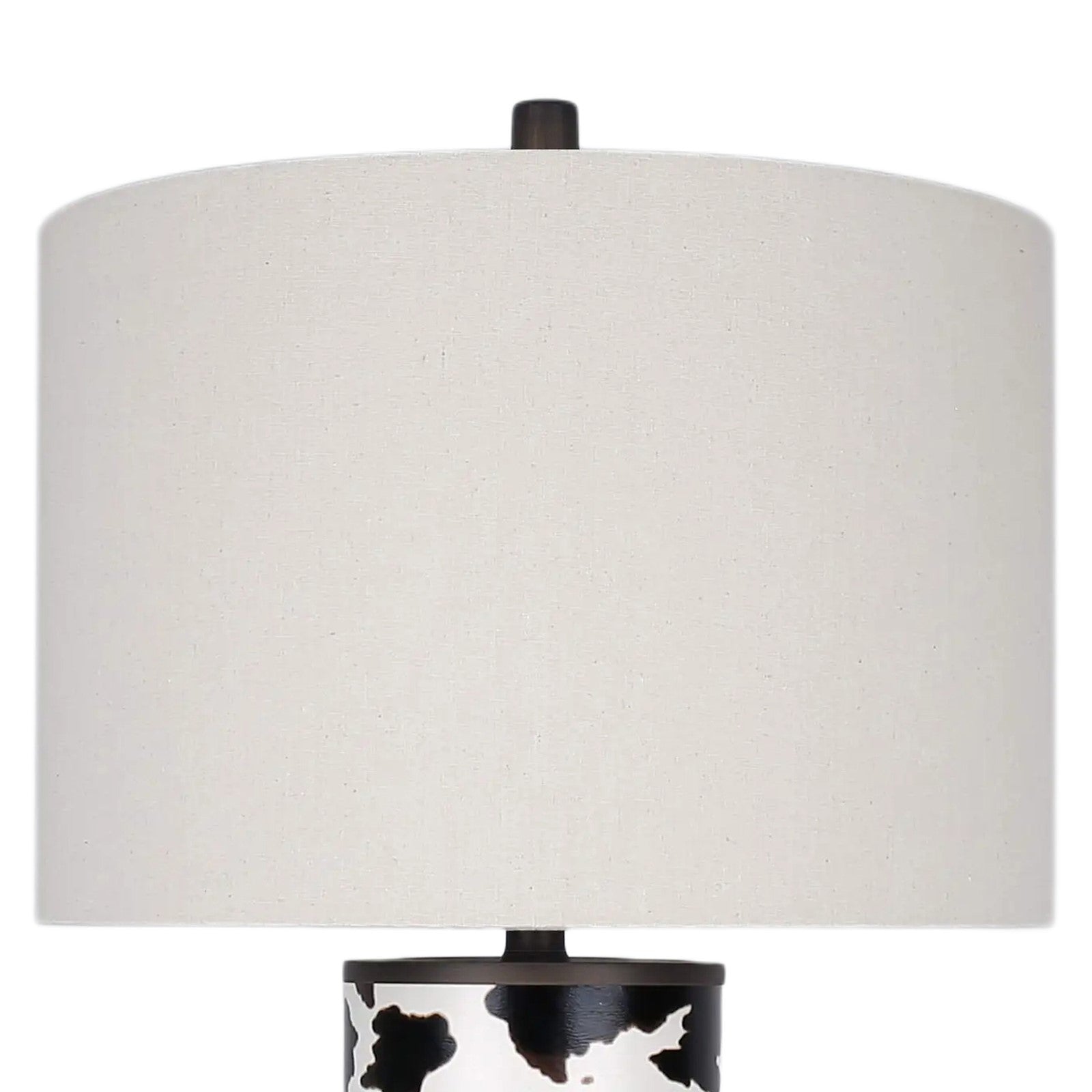 Classy Living Painted Plains 31"x17" PU, Cowhide/Oil Rubbed Brz