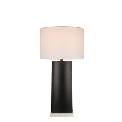 Classy Living Monolith Aura 34"x17", Matte Black/White Marble