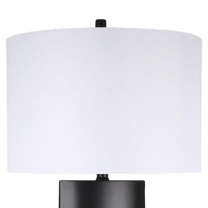 Classy Living Monolith Aura 34"x17", Matte Black/White Marble