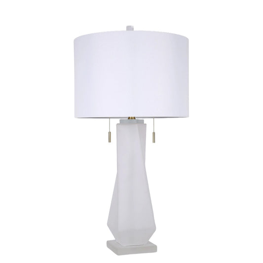 Classy Living Faceted Frost, Frosted Art Glass/Frosted Crystal