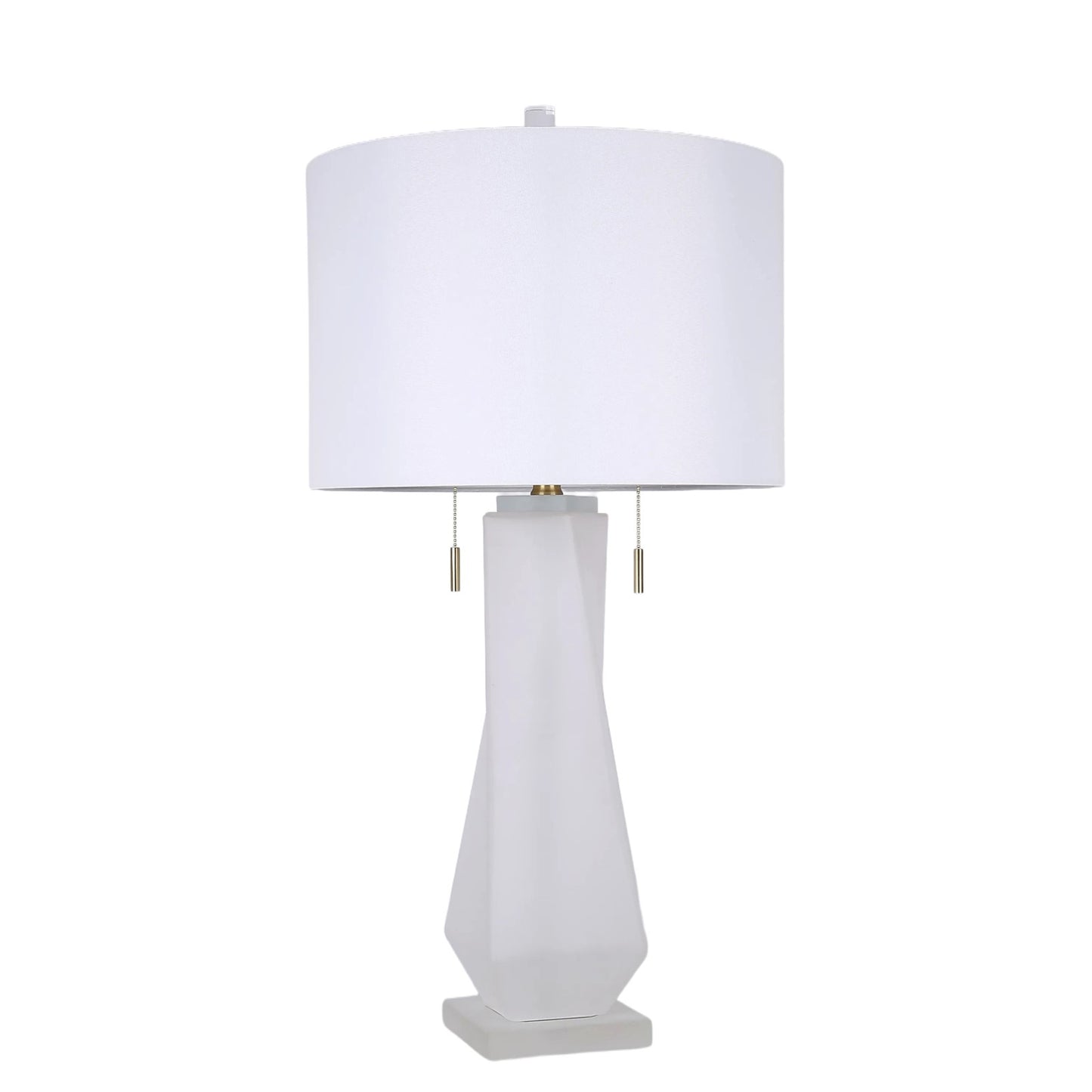 Classy Living Faceted Frost, Frosted Art Glass/Frosted Crystal