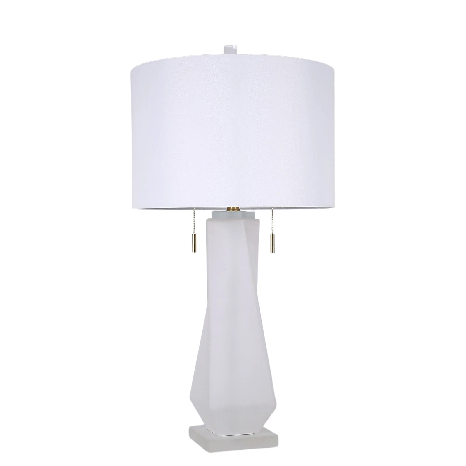 Classy Living Faceted Frost, Frosted Art Glass/Frosted Crystal