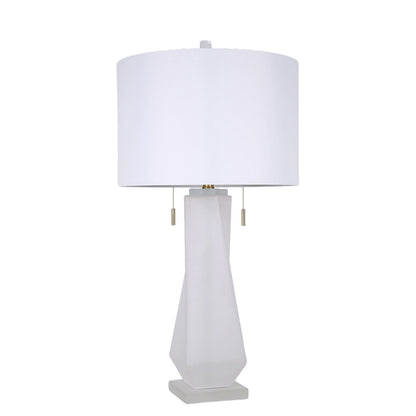 Classy Living Faceted Frost, Frosted Art Glass/Frosted Crystal