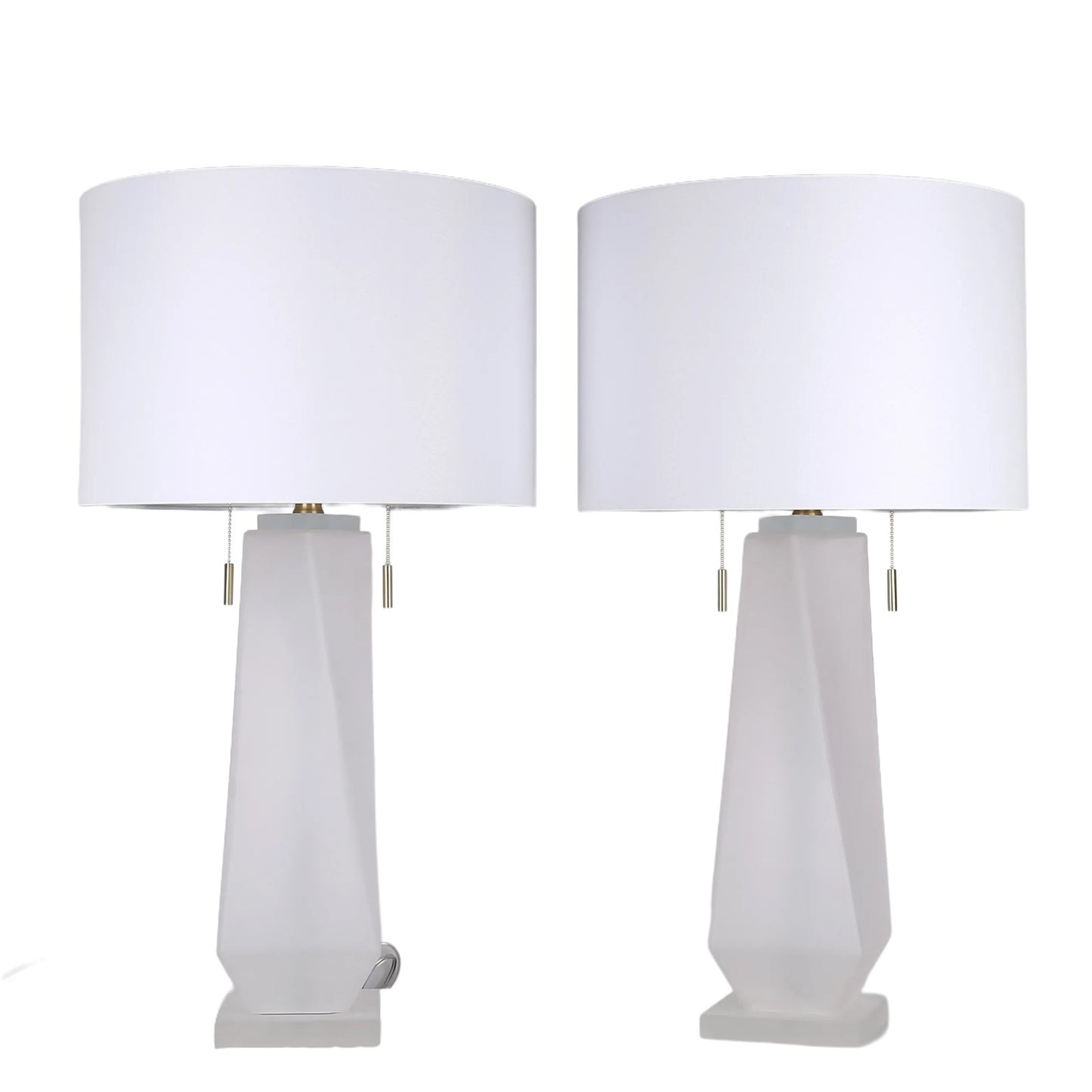 Classy Living Faceted Frost, Frosted Art Glass/Frosted Crystal