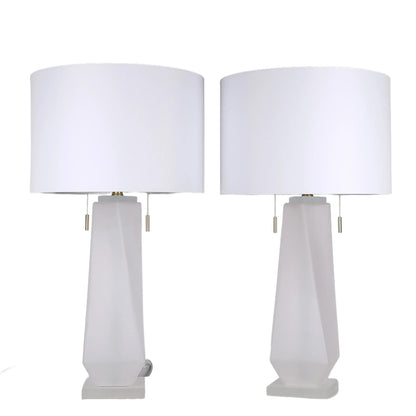 Classy Living Faceted Frost, Frosted Art Glass/Frosted Crystal