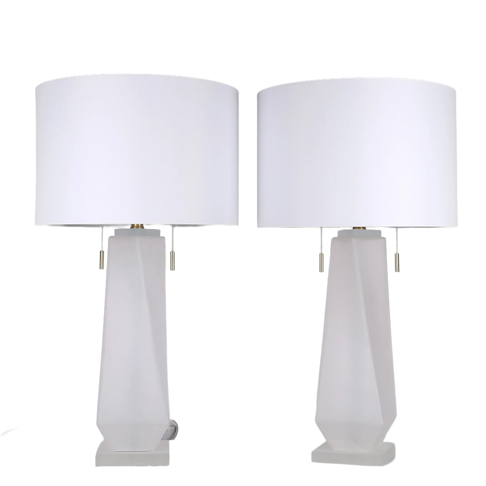 Classy Living Faceted Frost, Frosted Art Glass/Frosted Crystal