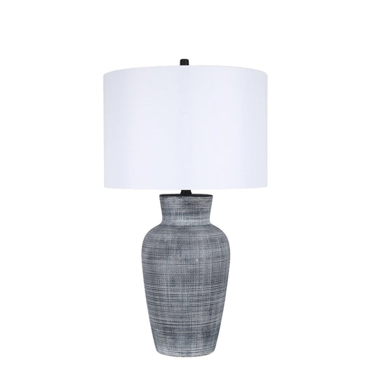Classy Living Textured Aura 29"x17", Textured Black And White Ceramic