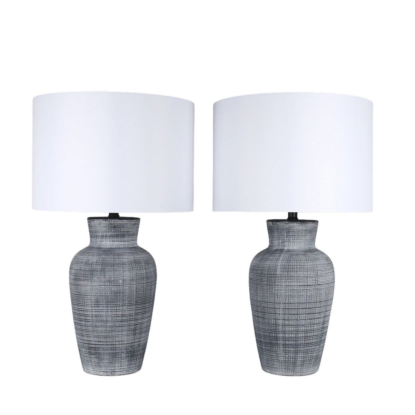 Classy Living Textured Aura 29"x17", Textured Black And White Ceramic