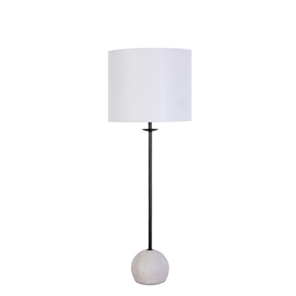 Classy Living Urban Sphere 1Lt Table Lamp/Set of 2, Black/Off White