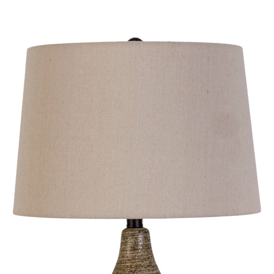 Classy Living Serene 1Lt Table Lamp/Set of 2, Natural/Oatmeal
