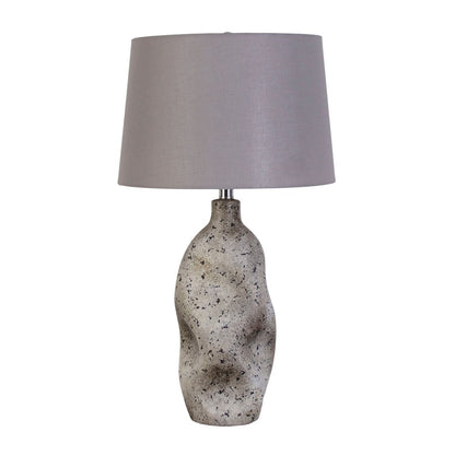 Classy Living haven Elegance 1Lt Table Lamp/Set of 2, Natural/Grey