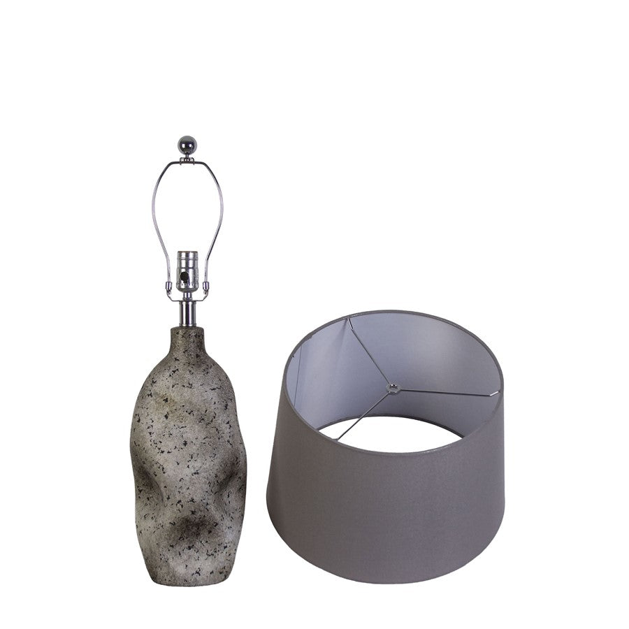 Classy Living haven Elegance 1Lt Table Lamp/Set of 2, Natural/Grey