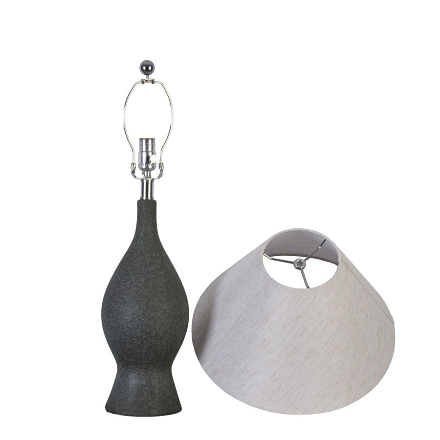 Classy Living Cerulean Elegance Lamp/Set of 2, Blue Grey/Natural