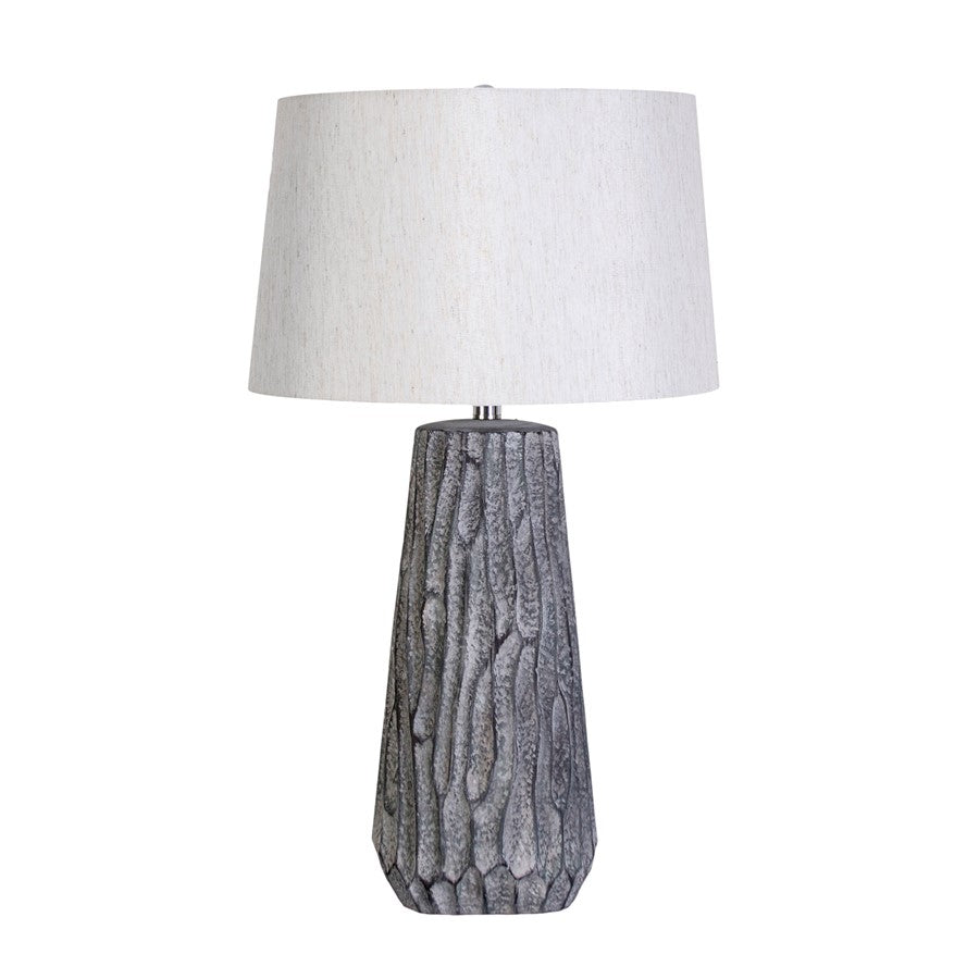 Classy Living Textured Elegance Table Lamp/Set of 2, Grey/Natural