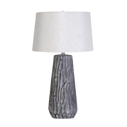 Classy Living Textured Elegance Table Lamp/Set of 2, Grey/Natural
