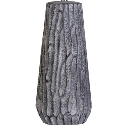 Classy Living Textured Elegance Table Lamp/Set of 2, Grey/Natural