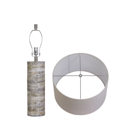 Classy Living haven Glow Polyresin 1Lt Table Lamp/Set of 2, Natural
