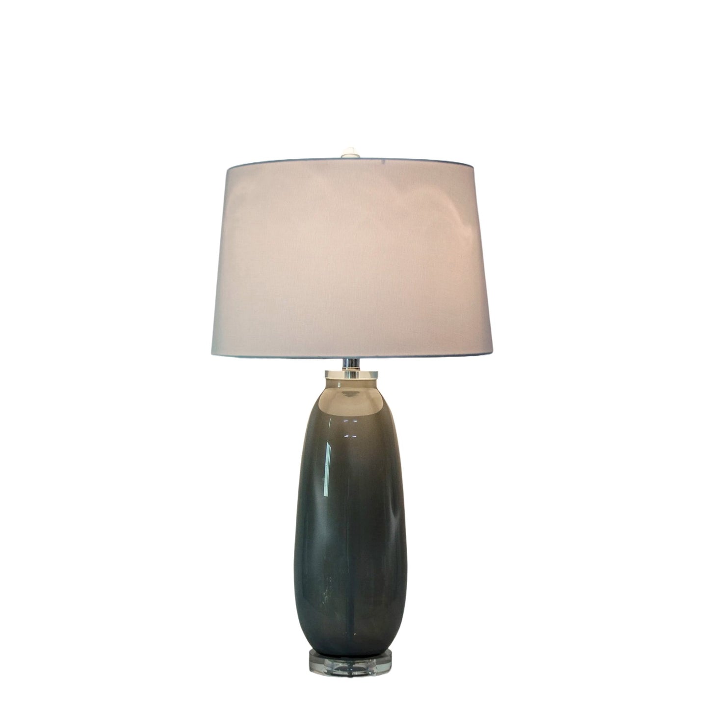Classy Living Crystal Breeze 30"x16" Art, Grey Cloud/Clear Crystal