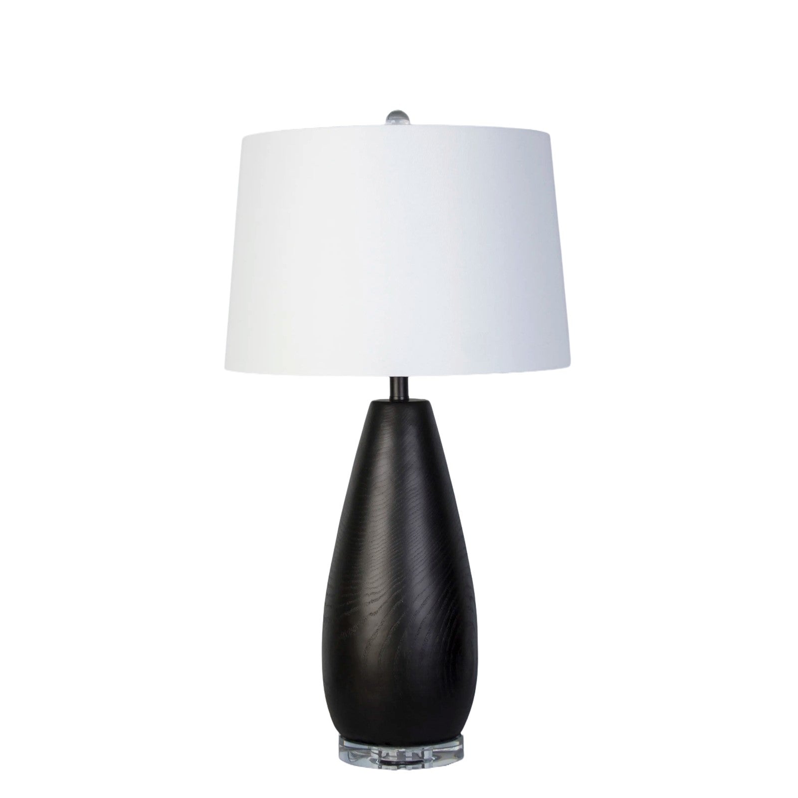 Classy Living Obsidian Drift, Black Grain Concrete/Clear Crystal