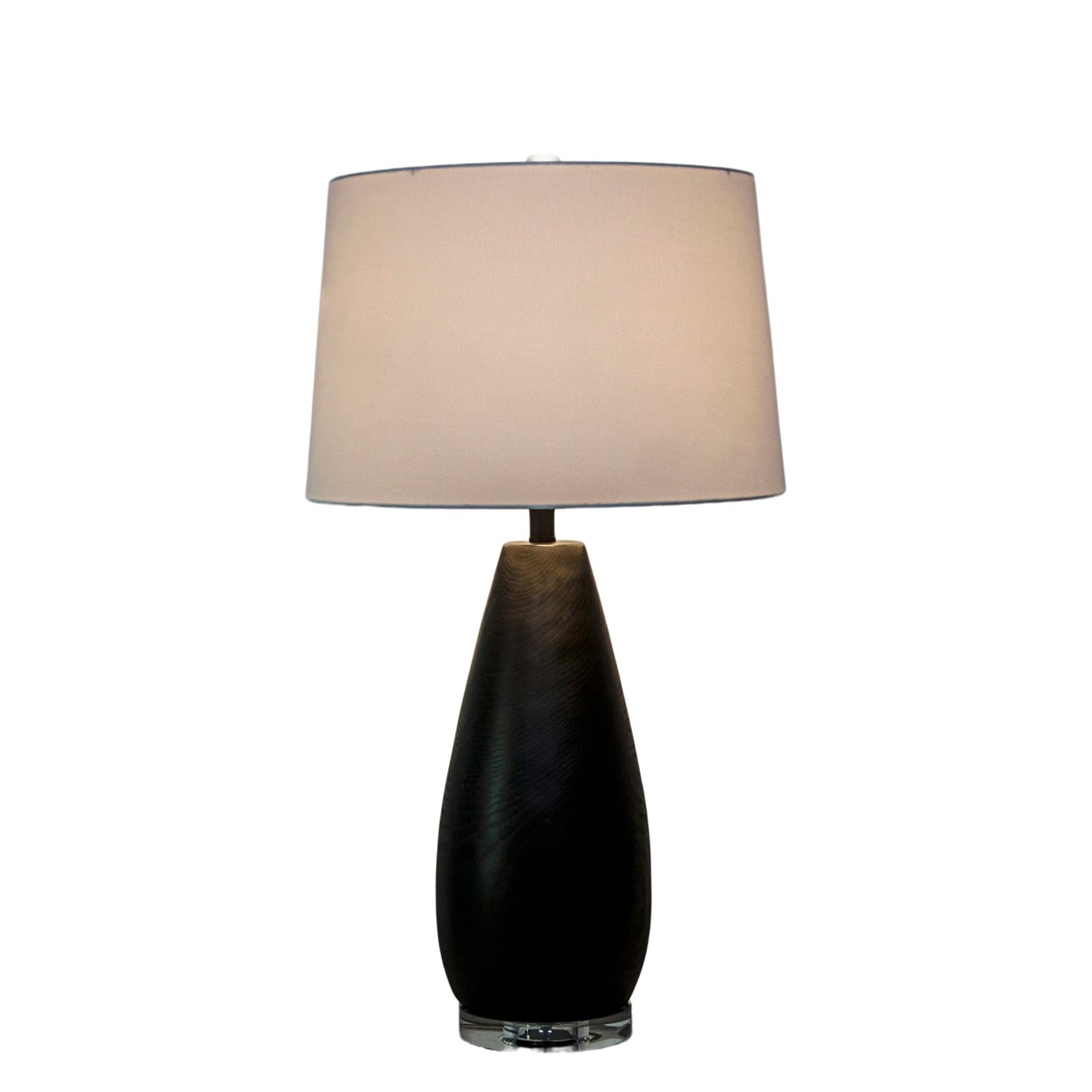 Classy Living Obsidian Drift, Black Grain Concrete/Clear Crystal