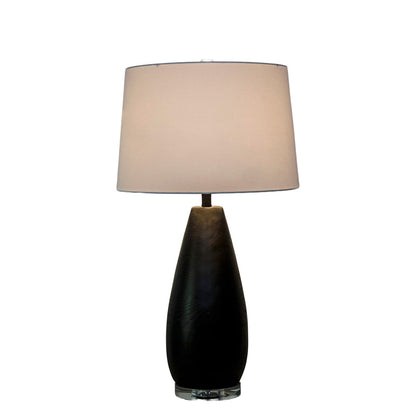 Classy Living Obsidian Drift, Black Grain Concrete/Clear Crystal