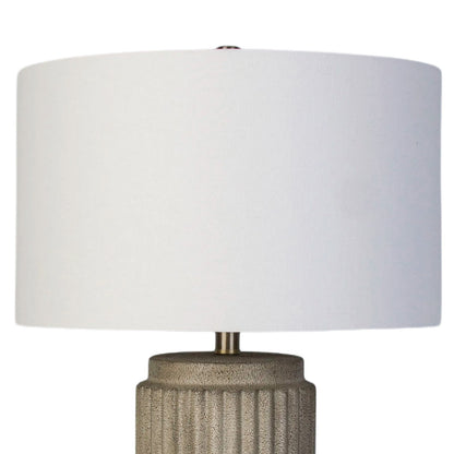 Classy Living Ribbed Essence 28"x17" Ceramic, Ribbed Stonewash