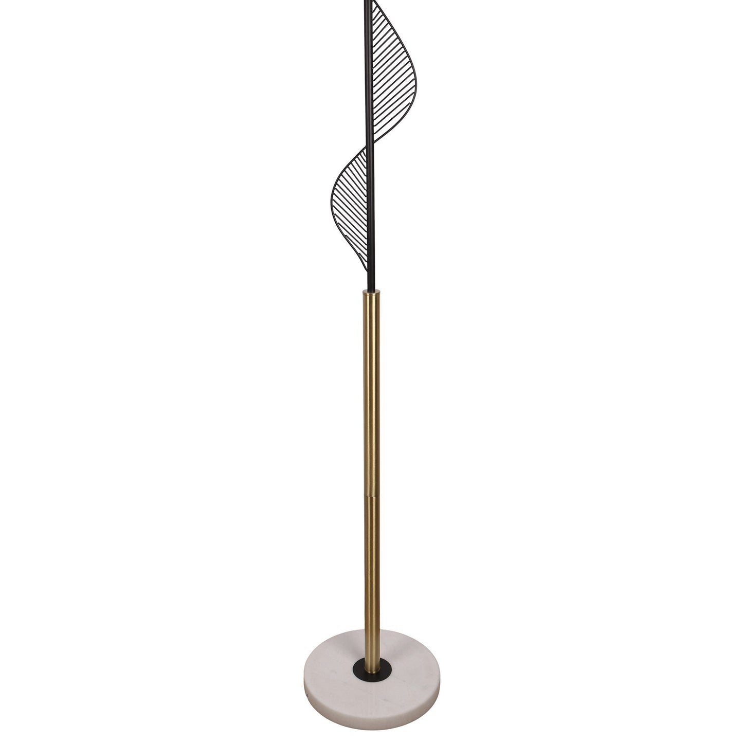 Classy Living Spiral Radiance 64"x16", Matte Black/Soft Gold/White