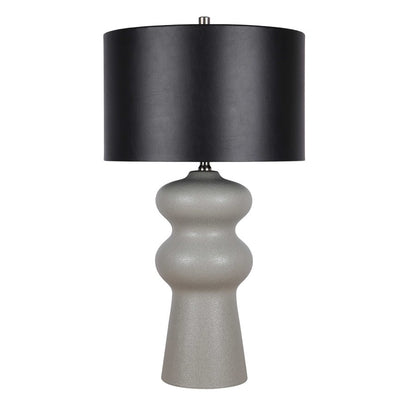 Classy Living Echo Essence Ceramic 1Lt Table Lamp, Grey/Black - ECL3332