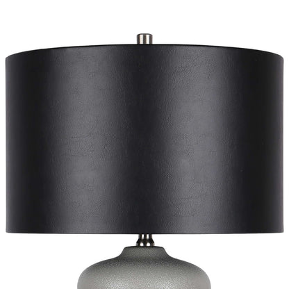 Classy Living Echo Essence Ceramic 1Lt Table Lamp, Grey/Black