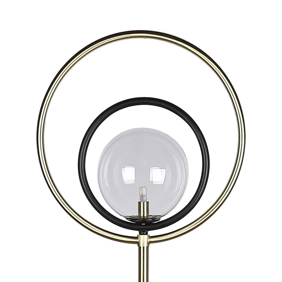 Classy Living Eclipse Aura 1Lt Floor Lamp, Soft Gold/Clear