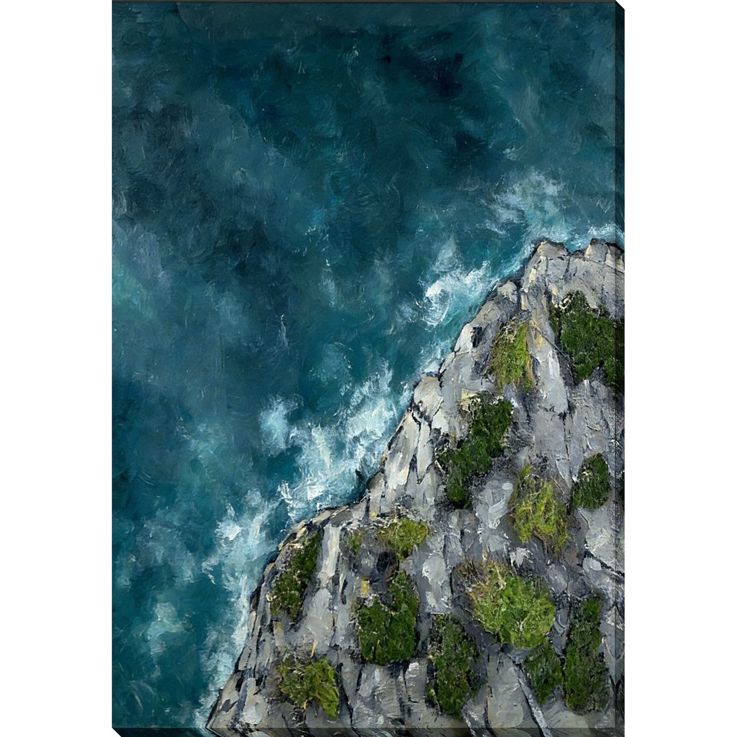 Classy Living Mesmerizing Coastal Passage II, Teal/Gray/Green/White
