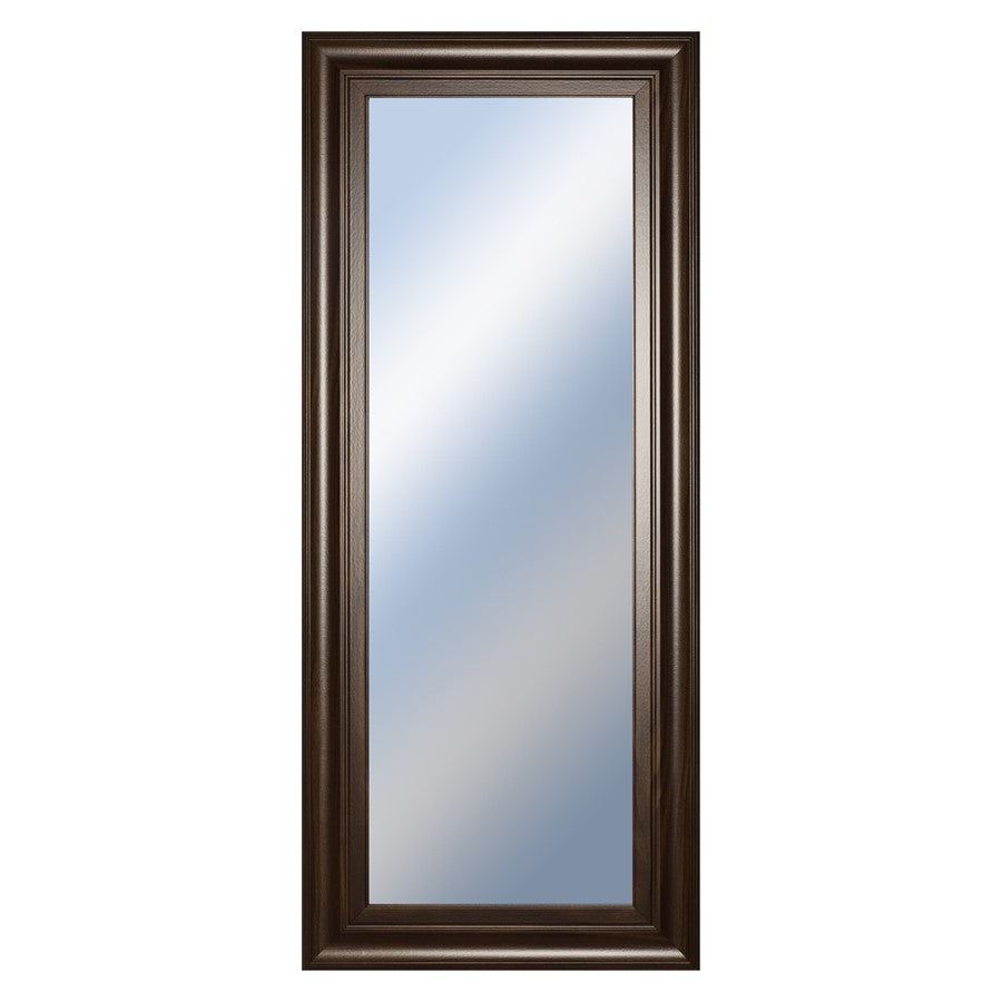 Classy Living Traditional Elegance 18x42in Wall Mirror | Cinnamon Mocha MDF Frame | Entryway & Bedroom Accent | 18 x 42 x 1 in, Vertical | Model M1834