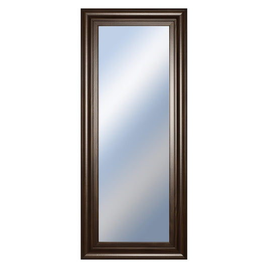Classy Living Traditional Elegance 18x42in Wall Mirror | Cinnamon Mocha MDF Frame | Entryway & Bedroom Accent | 18 x 42 x 1 in, Vertical | Model M1834