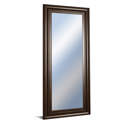 Classy Living Traditional Elegance 18x42in Wall Mirror | Cinnamon Mocha MDF Frame | Entryway & Bedroom Accent | 18 x 42 x 1 in, Vertical | Model M1834
