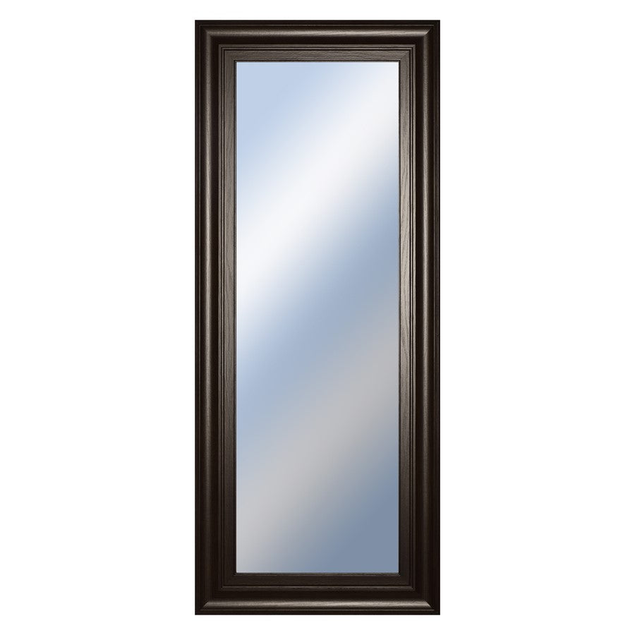 Classy Living Traditional Elegance 18x42in Wall Mirror | Dark Chocolate MDF Frame | Entryway & Bedroom Accent | 18 x 42 x 1 in, Vertical | Model M1835