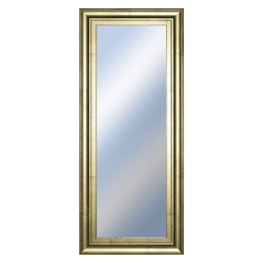 Classy Living Traditional Elegance 18x42in Wall Mirror | Soft Gold MDF Frame | Entryway & Bedroom Accent Mirror | 18 x 42 in, Vertical Mount | Model M1840