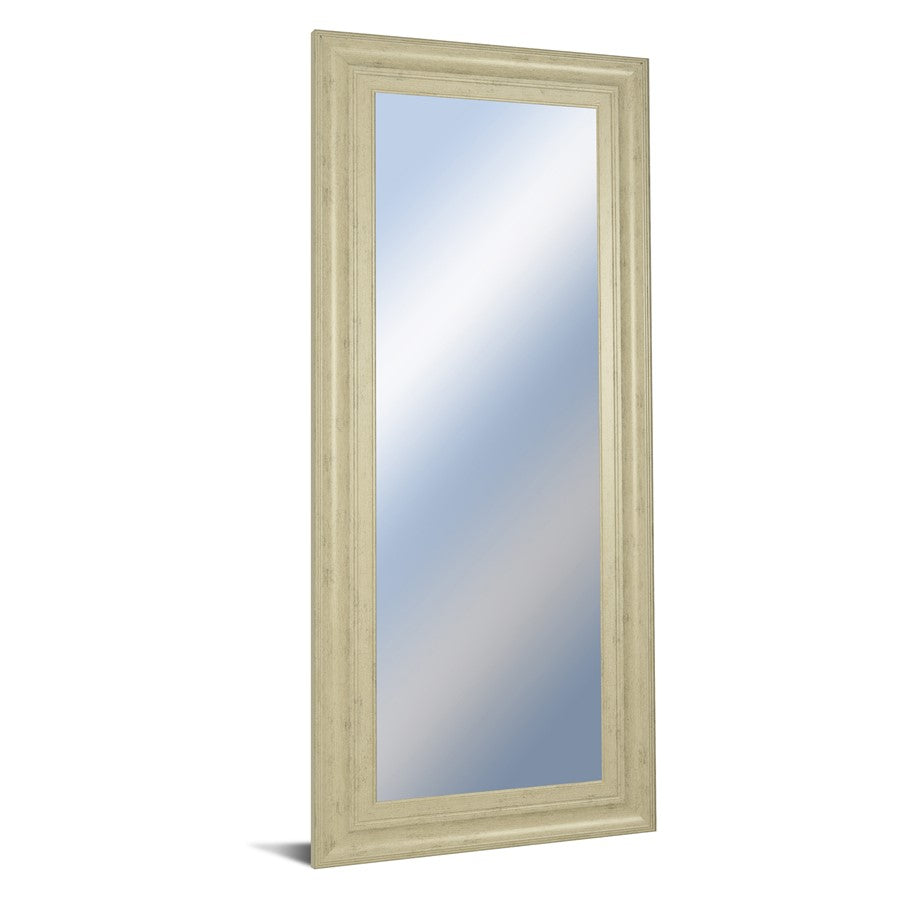 Classy Living Traditional Elegance 18x42in Wall Mirror | Ivory Bliss MDF Frame | Entryway & Bedroom Accent | 18 x 42 x 1 in | Model M1841