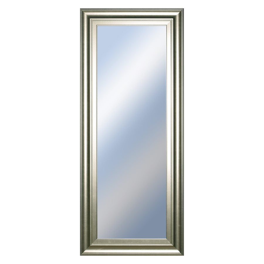 Classy Living Traditional Elegance 18x42in Wall Mirror | Silver Serenity MDF Frame | Entryway & Bedroom Accent | 18 x 42 x 1 in, Vertical | Model M1842